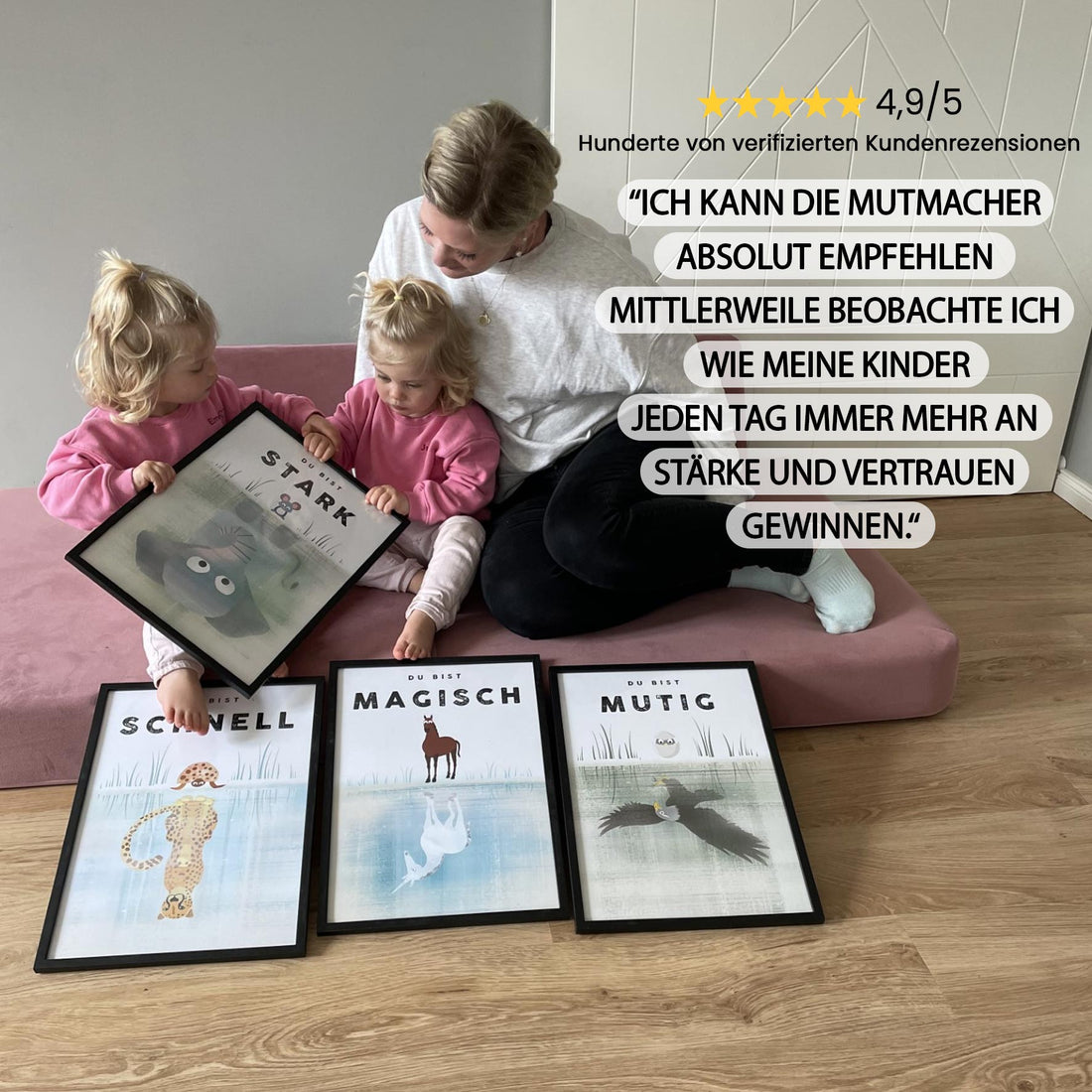 Du bist Sparpaket - 4er Poster Set - Kindermut