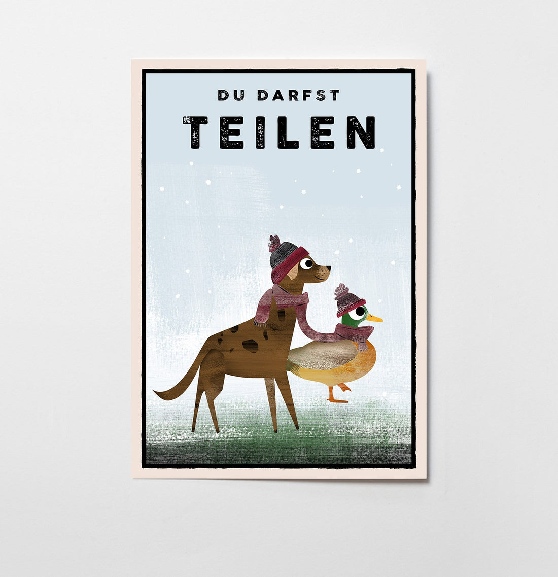 Du darfst TEILEN - Poster - Kindermut