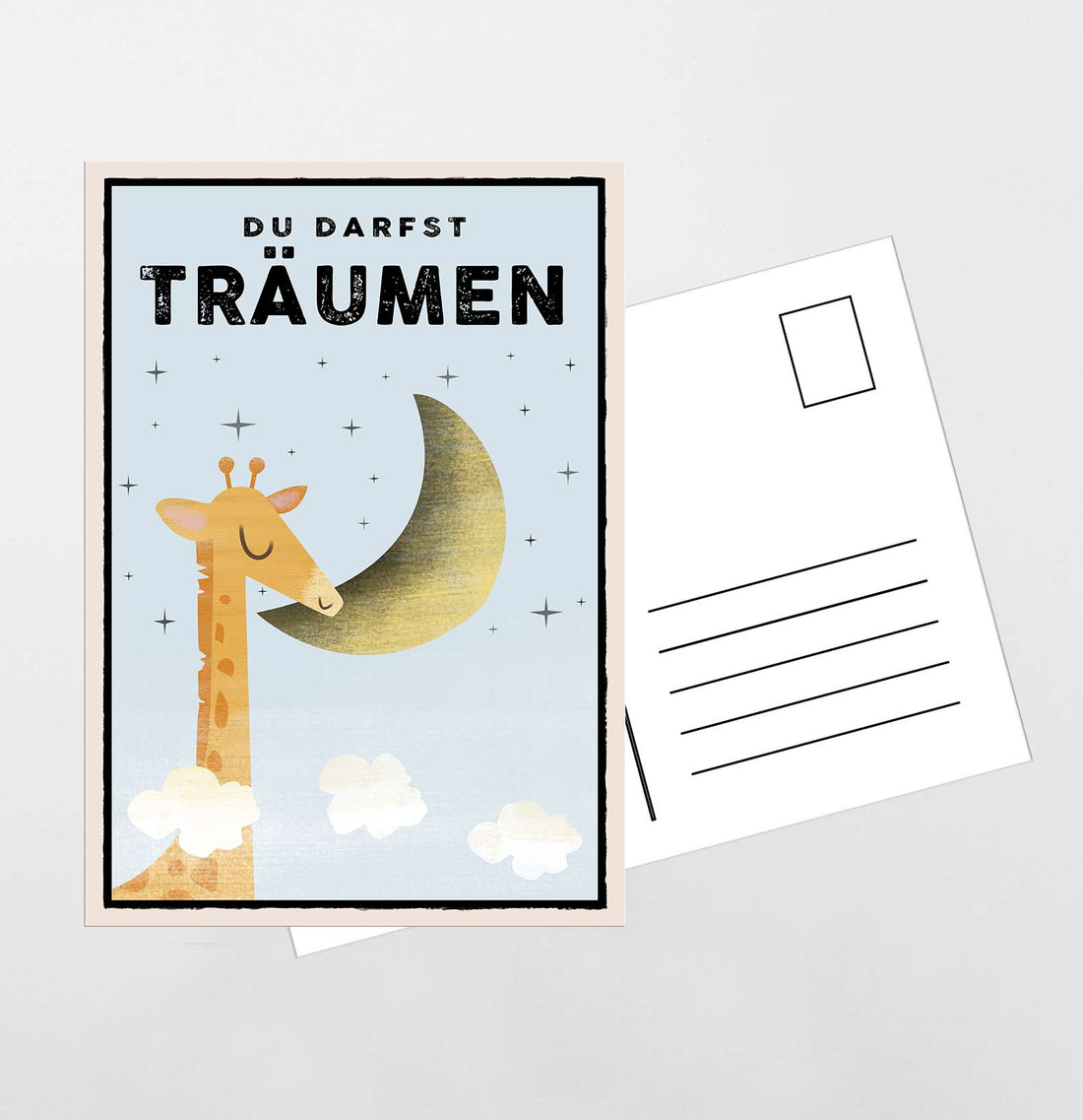 Du darfst TRÄUMEN - A5 Postkarte - Kindermut