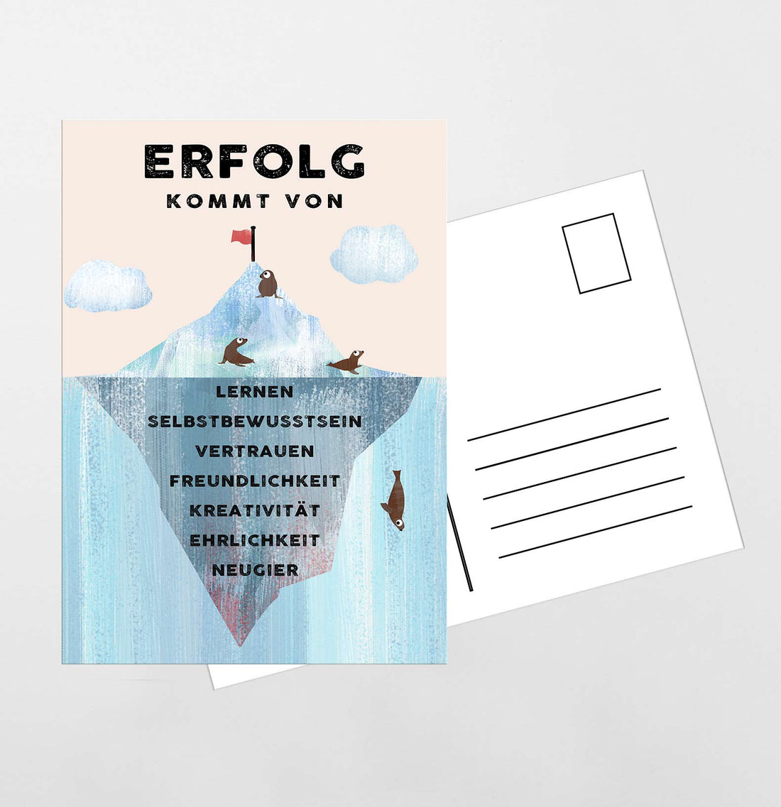 Erfolg - A5 Postkarte - Kindermut