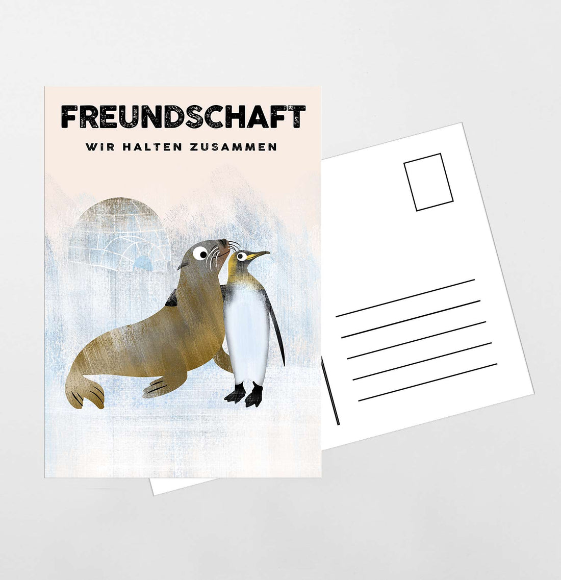 Freundschaft - A5 Postkarte - Kindermut