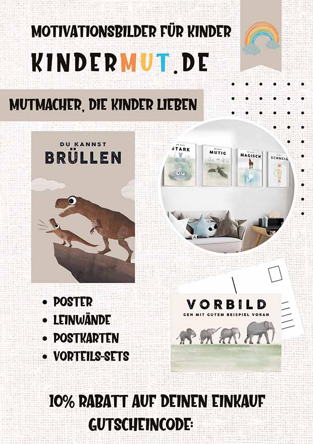 Kostenlose &quot;Entdecke Kindermut.de&quot; Flyer zum Auslegen - Kindermut