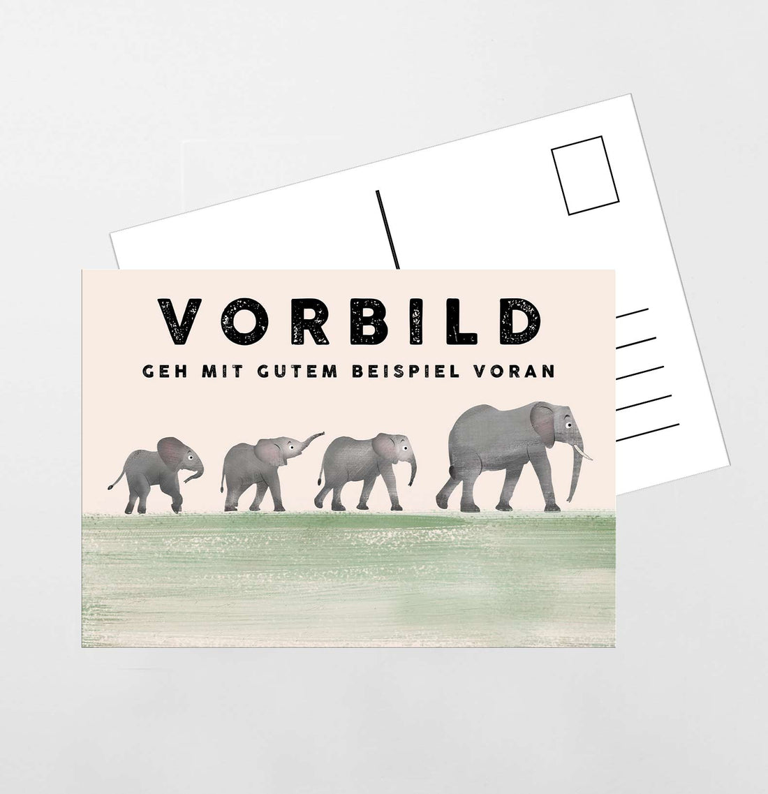 Vorbild - A5 Postkarte - Kindermut